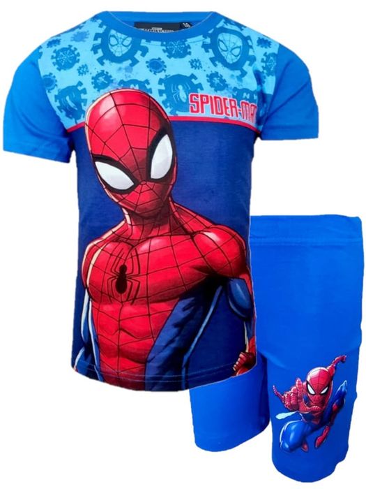 Piżama dziecięca bluzka szorty komplet Spiderman 98