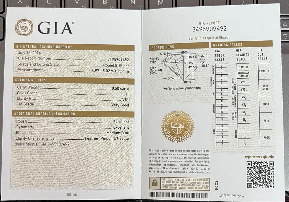 Каблучка з діамантом 0.50ct GIA помолвка заручальна обручальное кольцо