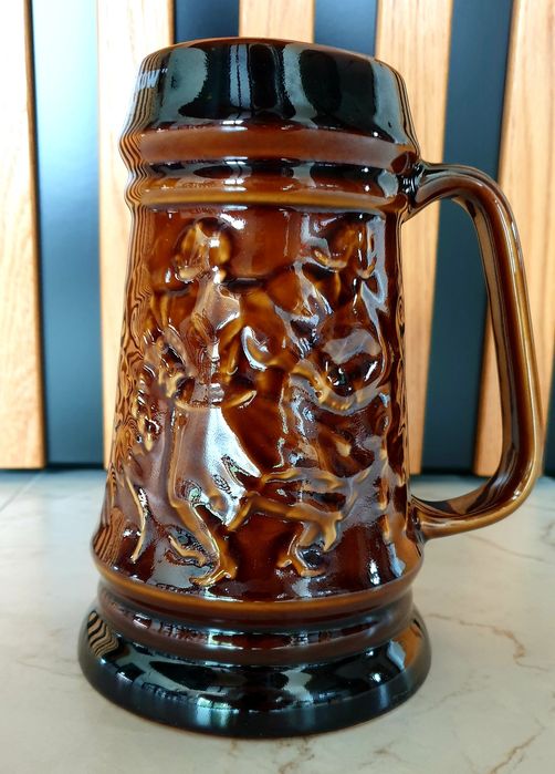 Kufel piwny z Biegu Gwarków Wałbrzych z lat 80tych