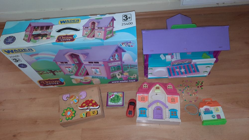 Domek dla lalek plastikowy duży składany