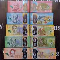 Коста-Рика набор 5 банкнот 1000 - 20000 Colones UNC Polymer