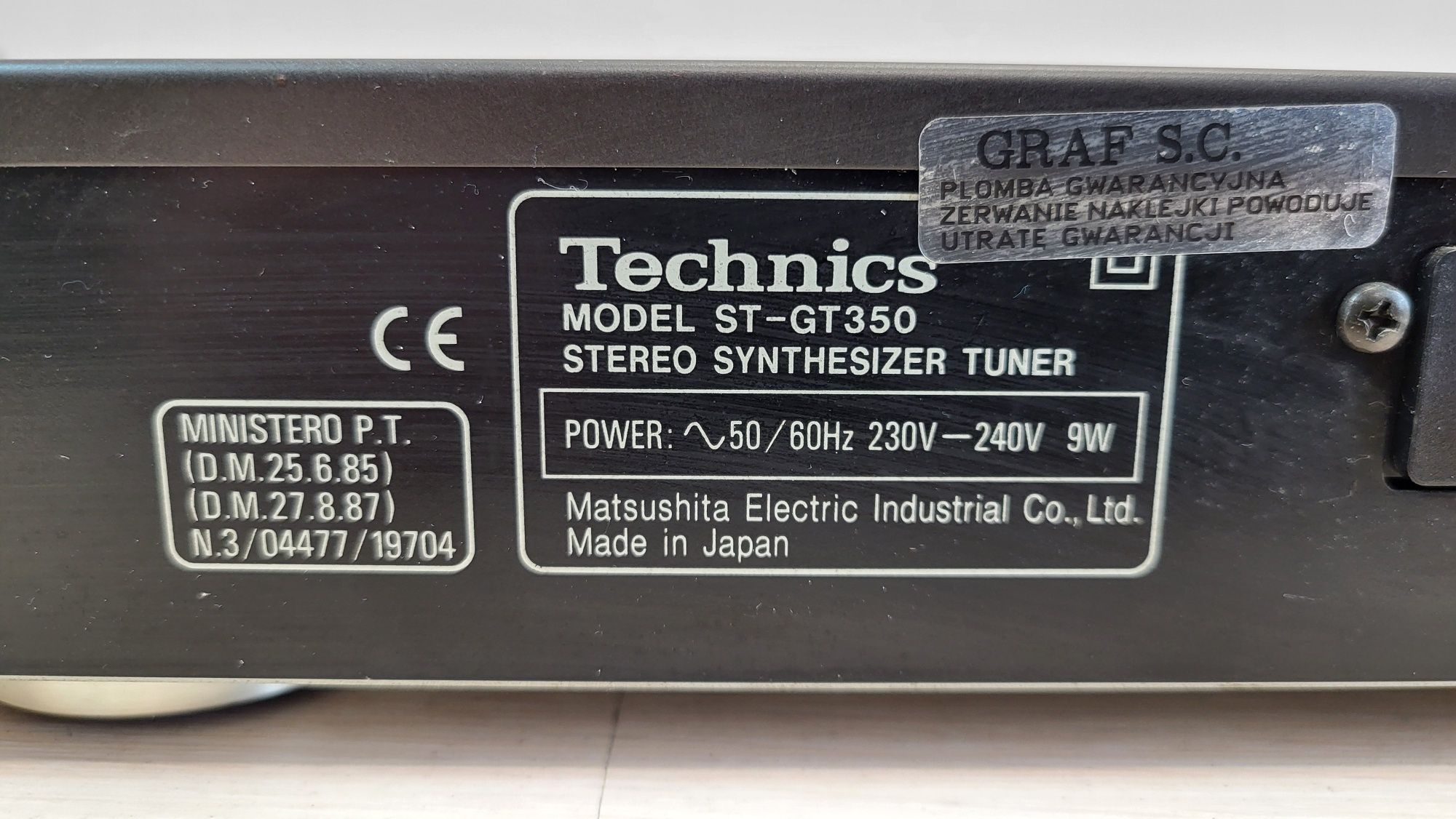 Tuner TECHNICS ST-GT350 radio