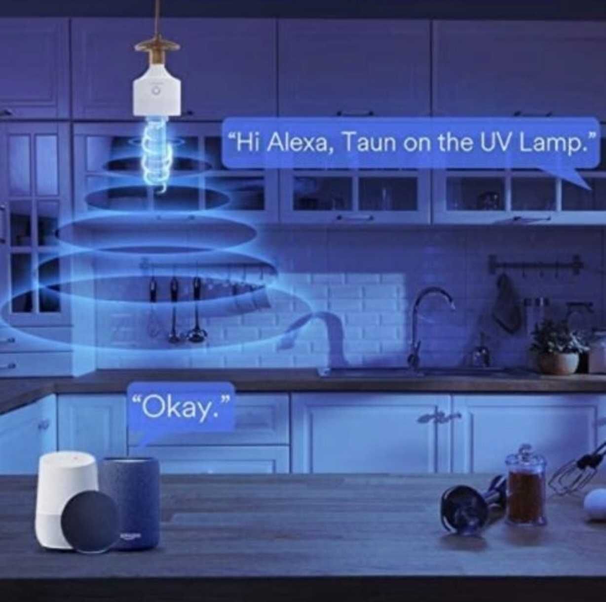 Rewolucyjna lampa UV do dezynfekcji Luminary, 20W, 2700K