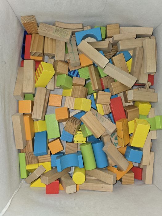 Drewniane klocki + gra jenga