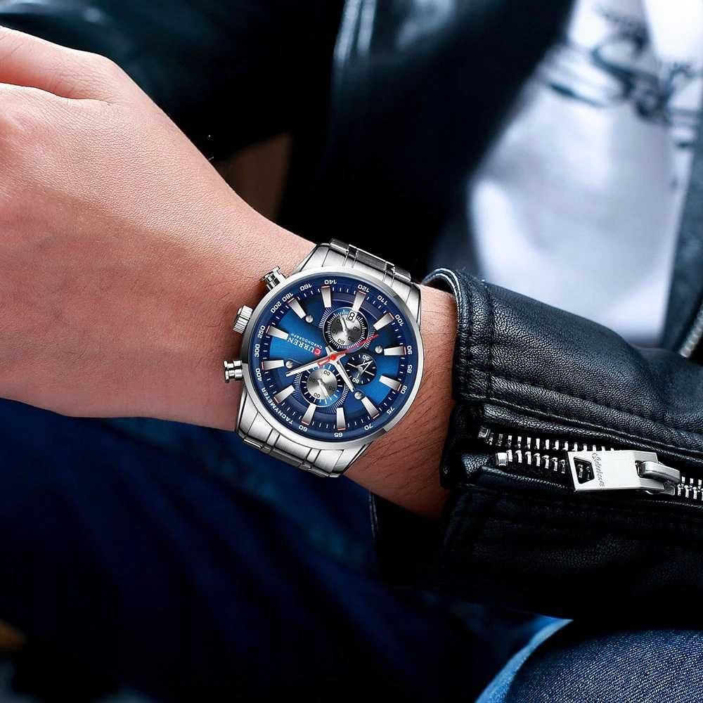 Zegarek męski kwarcowy Curren chronograf datownik