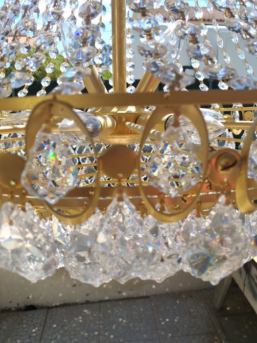 Lustre de Cristal e latao