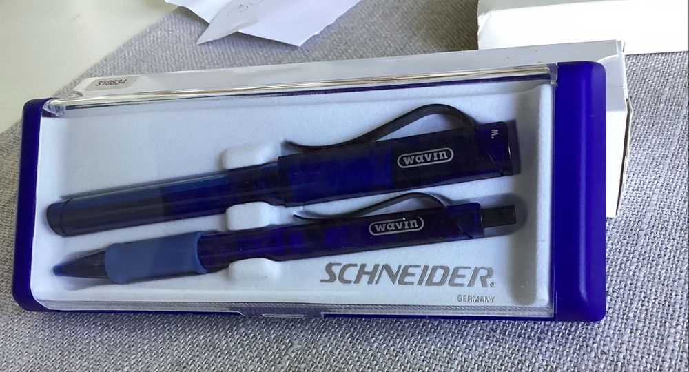 Komplet pióro wieczne i długopis Schneider
