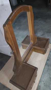 Espelho com madeira maciça (tocador) para desocupar