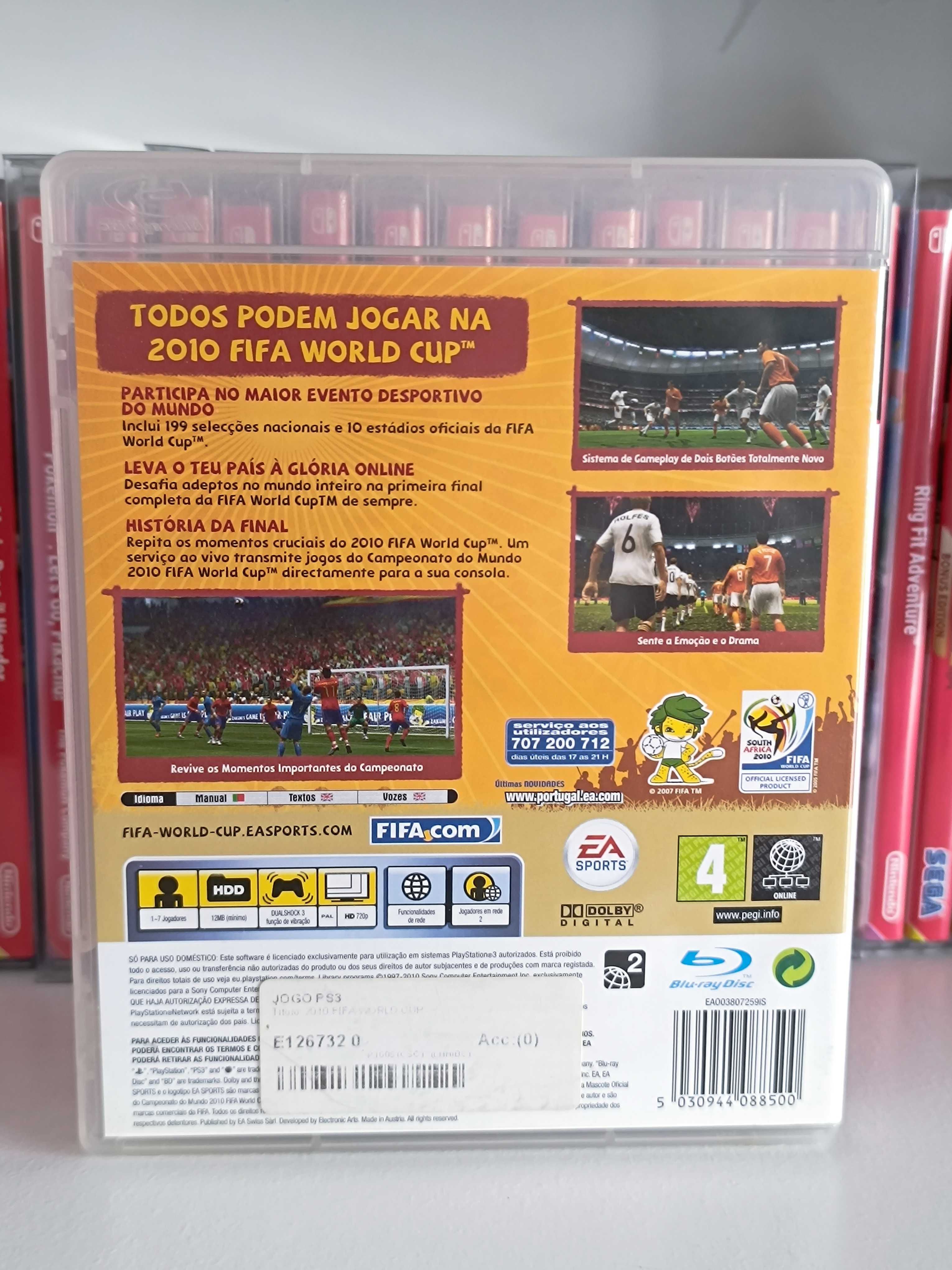 PS3 Jogos Fight Night Round 4 e FIFA 2010 World Cup South Africa
