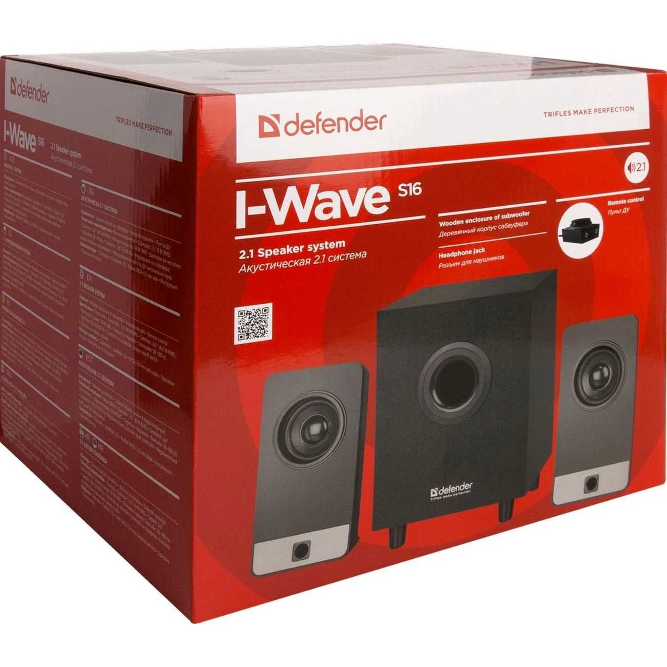 Акустическая 2.1 система Defender I-Wave S16 16 Вт