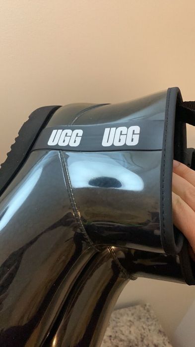 UGG clear mini black угги прозрачные силикон черные оригинал