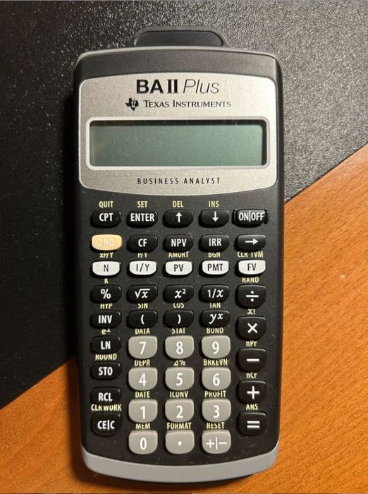 Texas Instruments BAII Plus Calculadora financeira, preto