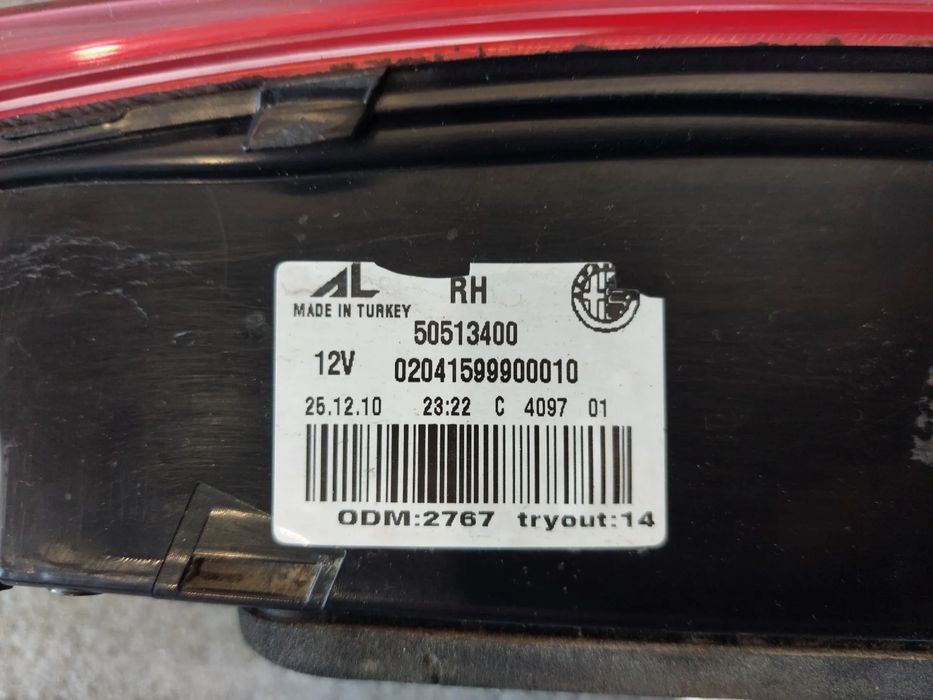 Farolim da mala direito ALFA ROMEO Giulietta (940_)