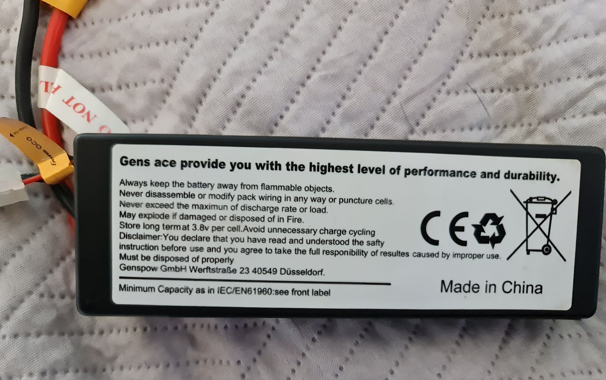 Lipo 3s Gens ace 4500mAh 40c Bateria do modeli Rc 11.1v