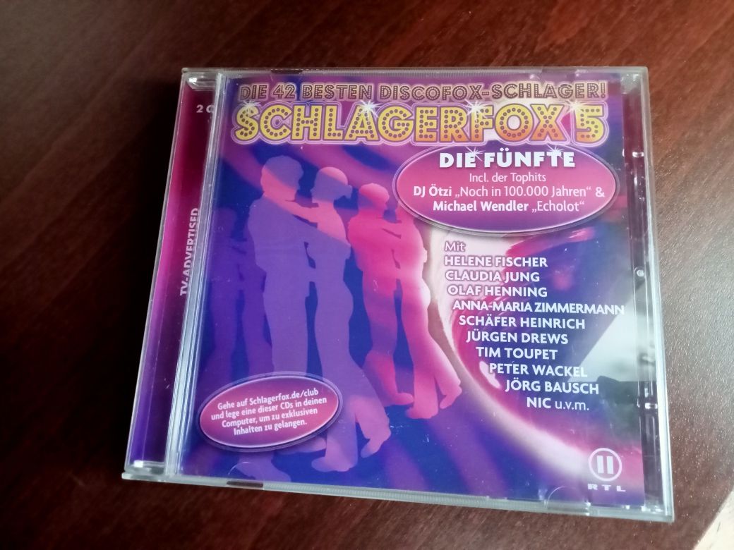 Schlagerfox 5 2 CDs, płyty z niemieckimi szlagierami