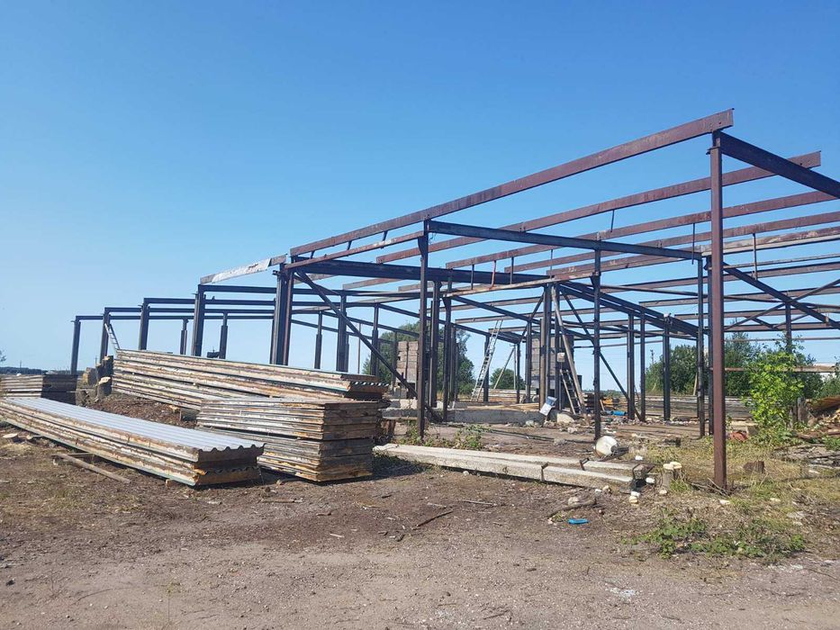 Склад ангар б/в  Сто демонтований каркас 24м на24м