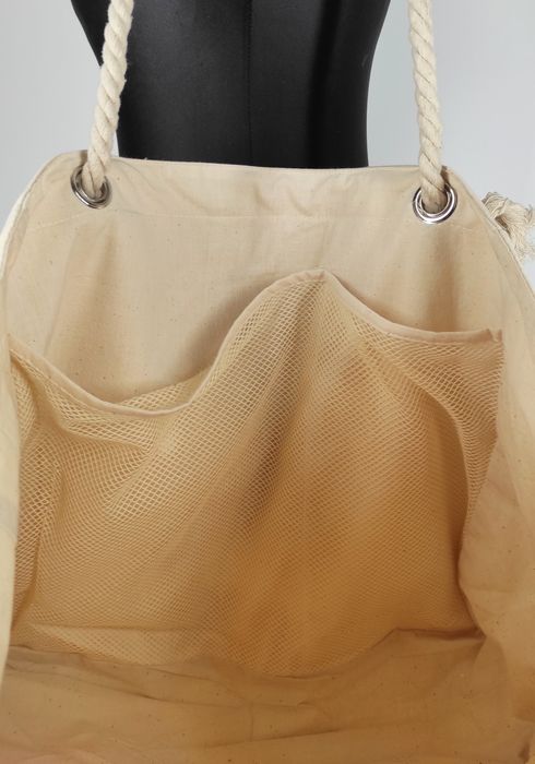 Torba plażowa shopperka duża ręcznie malowana lato