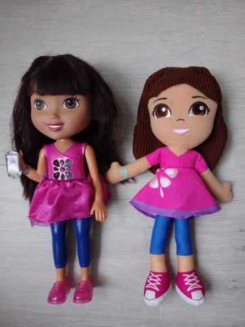 Wysyłka 1zł Zestaw interaktywna lalka Dora maskotka Fisher Price