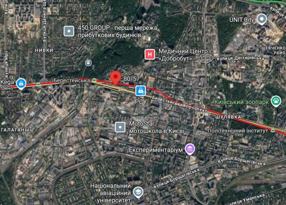 Аренда коммерческого помещения метро Берестейская 156 м2