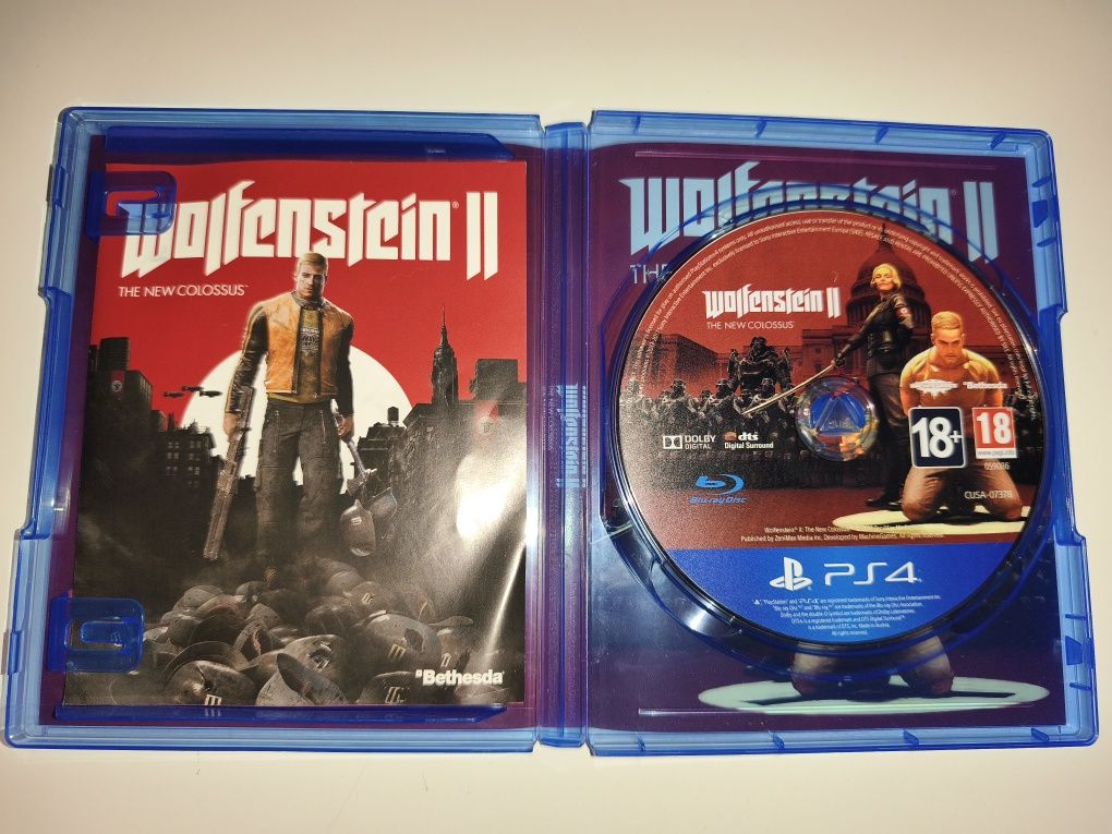 Gra Ps4 Wolfenstein II gry PlayStation 4 Sniper UFC GTA V Mafia Crash