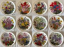 Вінтажна колекція 12 шт панно Wedgwood кістяний фарфор