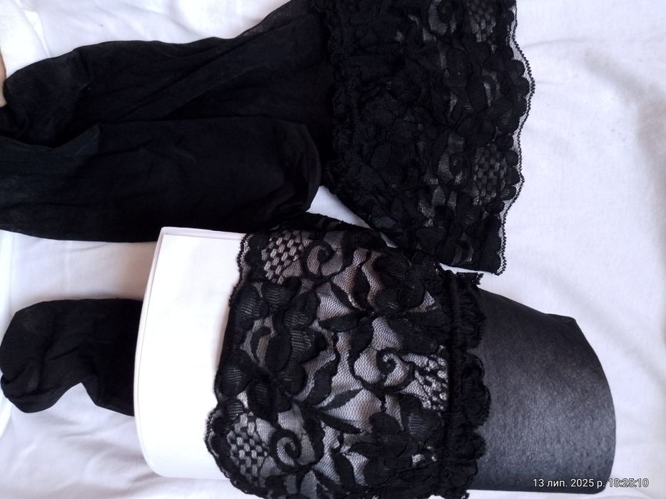 Чулки  білизна жіночі чорні