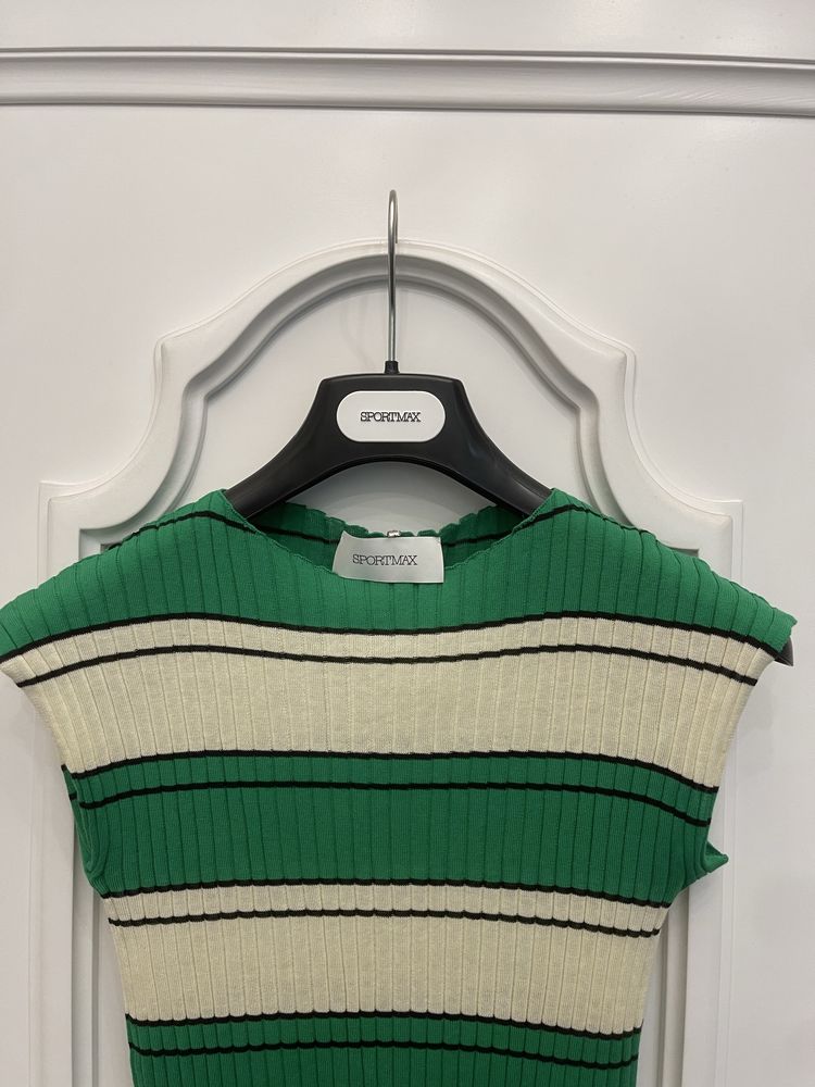 MAX MARA piekna bluzka, top, bawelna z jedwabiem