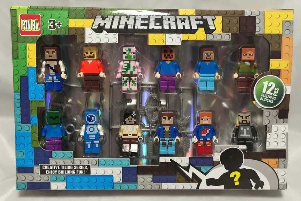 Figurki minecraft 12 sztuk