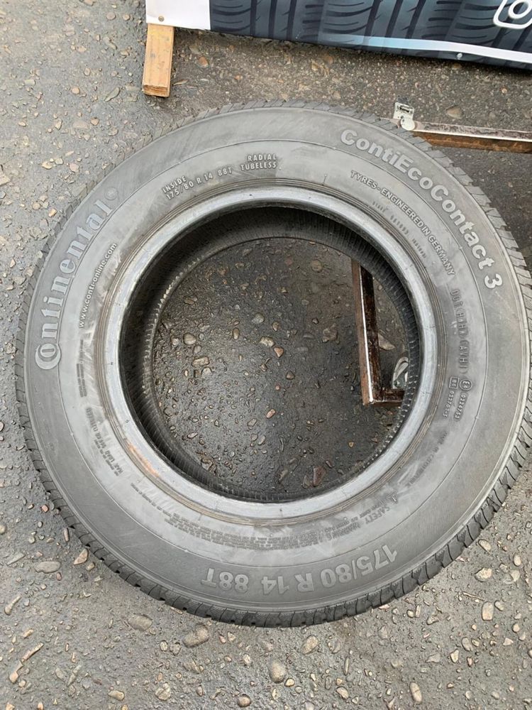 Шини 175/80 R14 пара Continental 2022р, 8мм