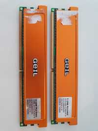 SPRAWNA Pamięć RAM GEIL 1GB  (2x512MB) PC2-6400 DDR2 800Hz