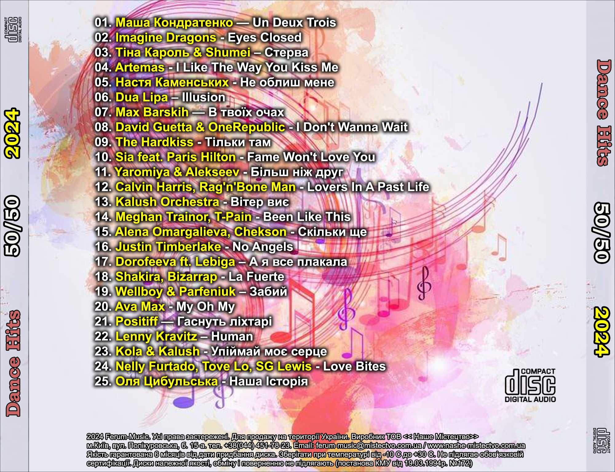 Музика: Audio CD, MP3 диски (червень) 2024