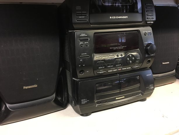 Głośniki panasonic i wieża stereo