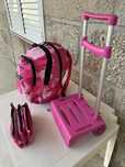 Mochila escolar Super Up Girls menina + estojo porta lápis triplo