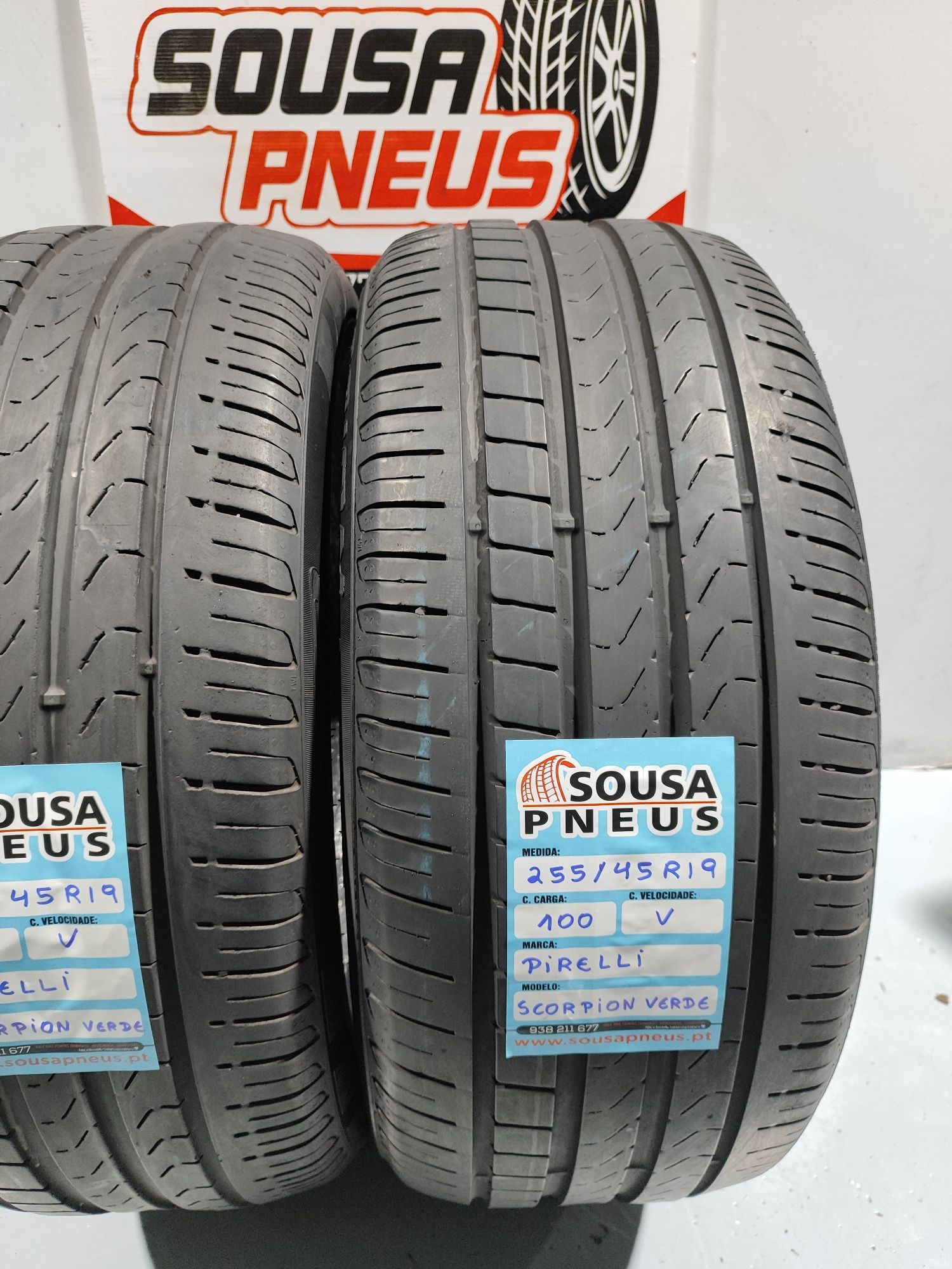 2 pneus semi novos 255-45R19 Pirelli - Oferta dos Portes