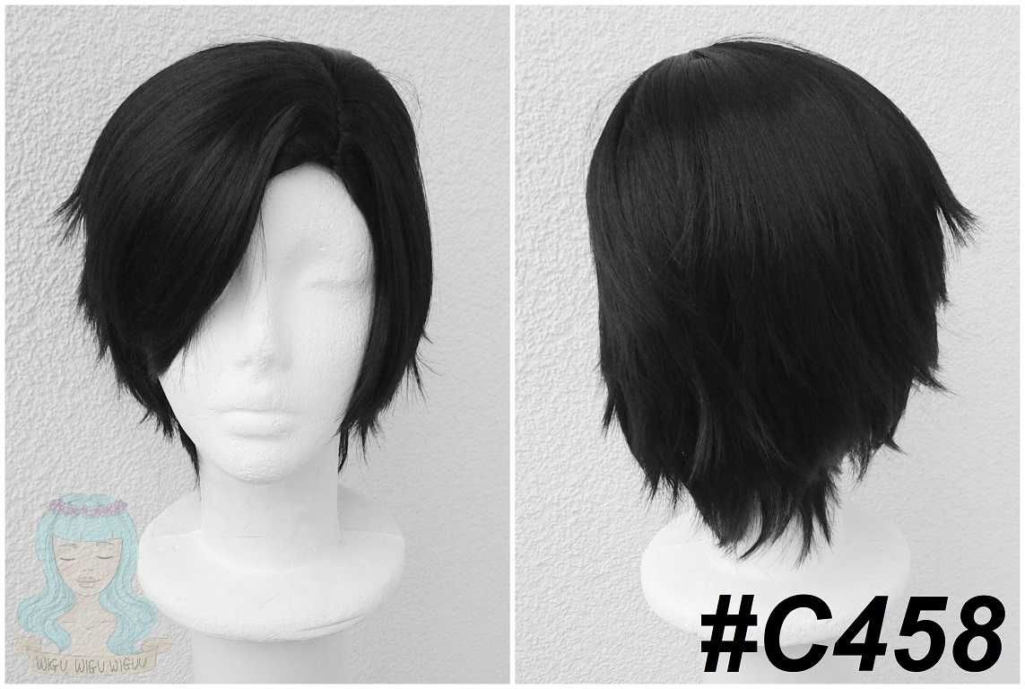 Zayne Love and Deepspace cosplay wig czarna krótka męska peruka czarny