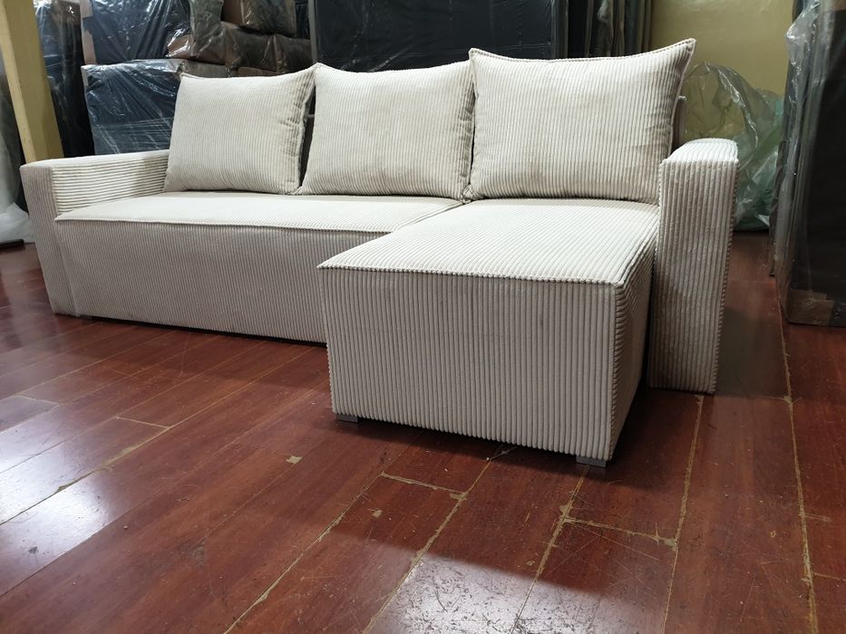 Rogówka Narożnik z Bokami TKANINA sztruks Nowość! DOSTAWA