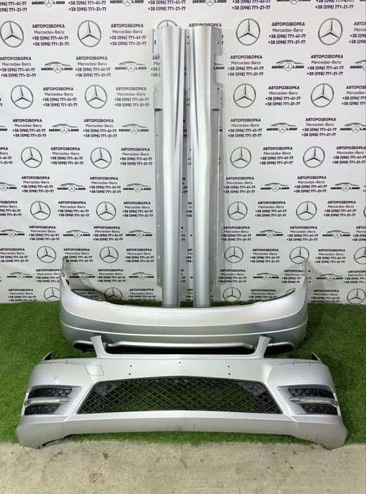W204 amg амг Седан обвіс бампер передній накладки порогів Mercedes