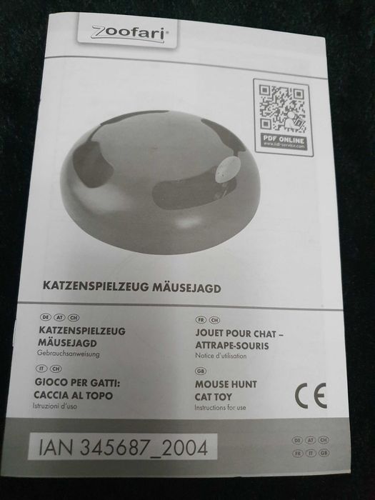 Interaktywna zabawka dla kota - biegająca mysz