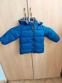 Куртка зимняя H&M для мальчиков синего цвета 78 - 86 см
