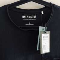 Nowy t-shirt Only&Sons, rozm. M basic Jack&Jones koszulka