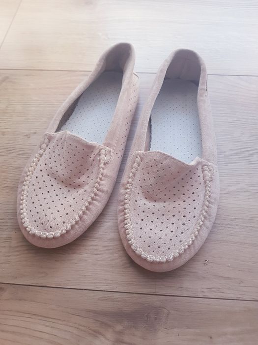 Materiałowe baleriny mokasyny damskie marki Goodin rozmiar 40.