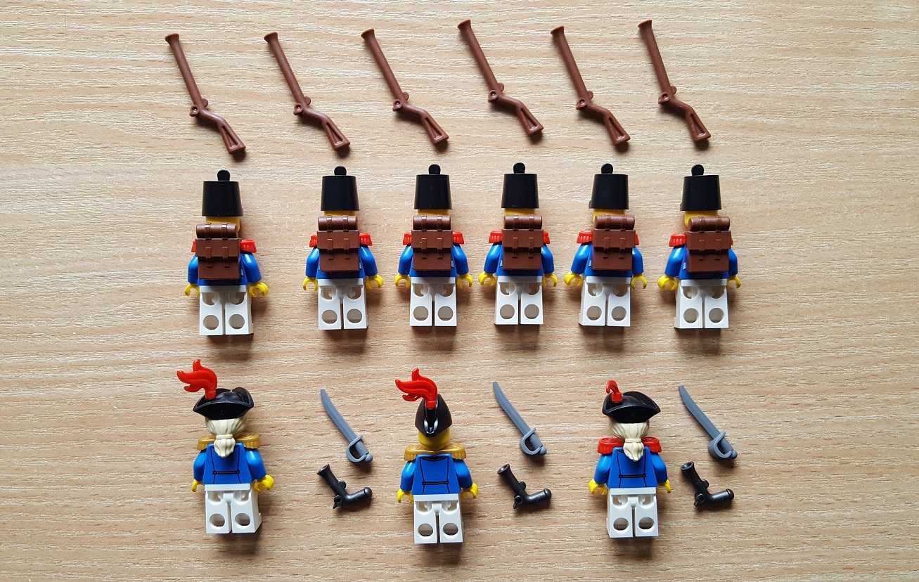 LEGO żołnierze piraci 9x minifigurka pirates, 10320, 21322, 31109 NOWE