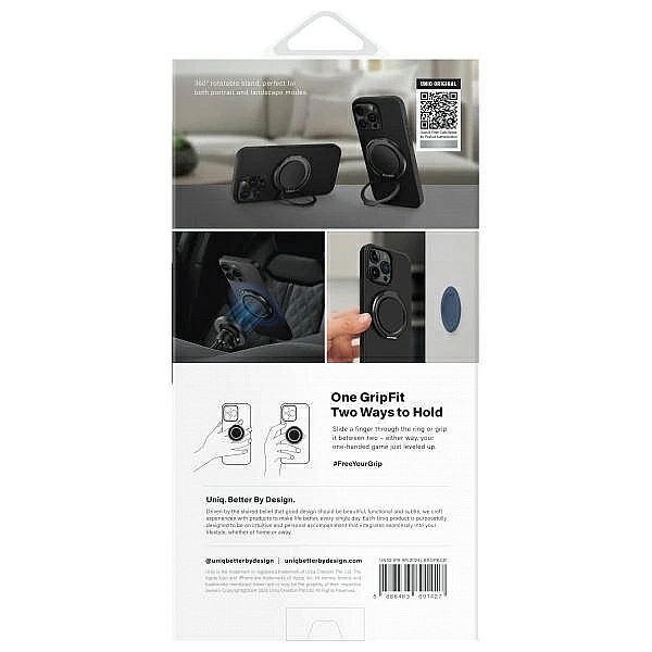 Etui UNIQ Keva Air na iPhone 16 Pro Max 6.9" z MagSafe - czarne