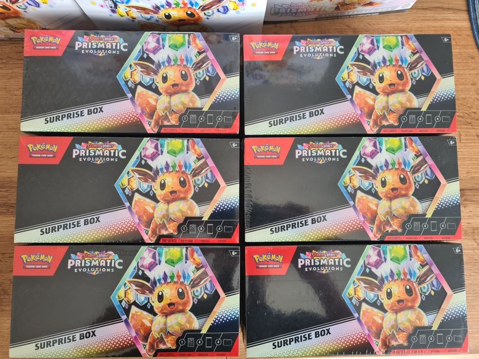 Prismatic Evolutions Elite Trainer Box, SPC, Surprise Box - Pokemon