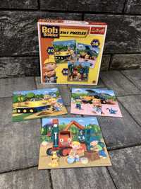 PUZZLE TREFL - „Bob Budowniczy” 3w1  106 elementów