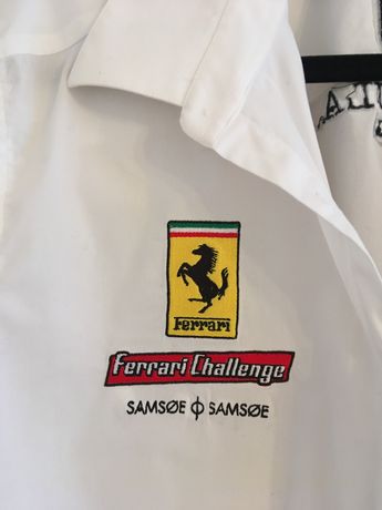 Biała koszula męska elegancka bawełna formuła  Ferrari XL