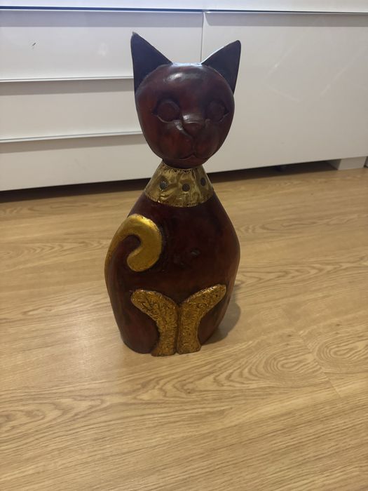 Gato decorativo em madeira GATO PRETO