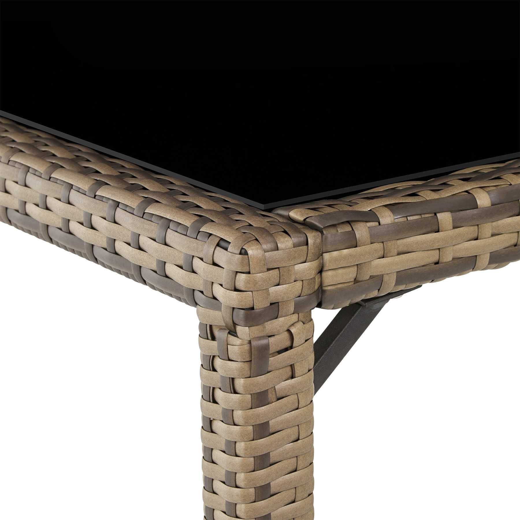 Zestaw mebli rattanowych Almansa naturalny/ciemnoszary OUTLET