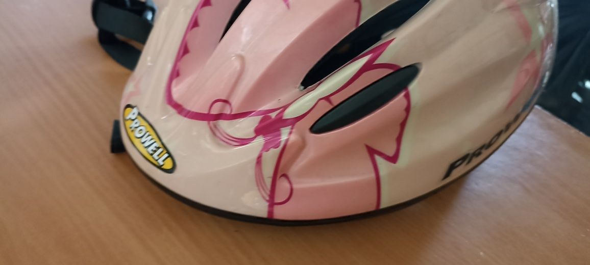 Capacete menina rosa