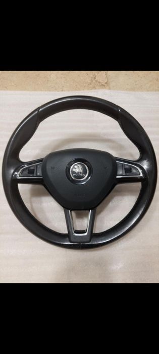 Kierownica skoda octavia 3 fabia 3 yeti skóra multi kompletna air bag